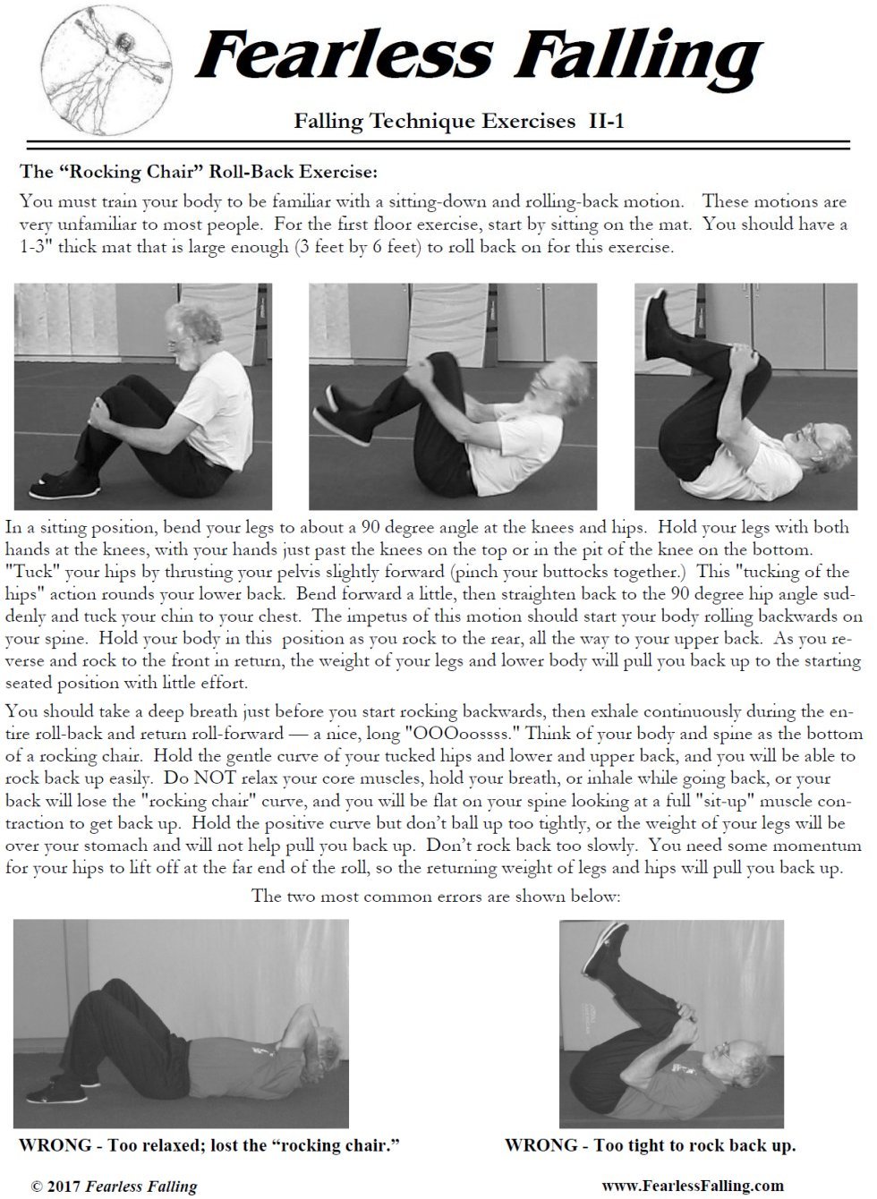 Safe falling class - rocking chair